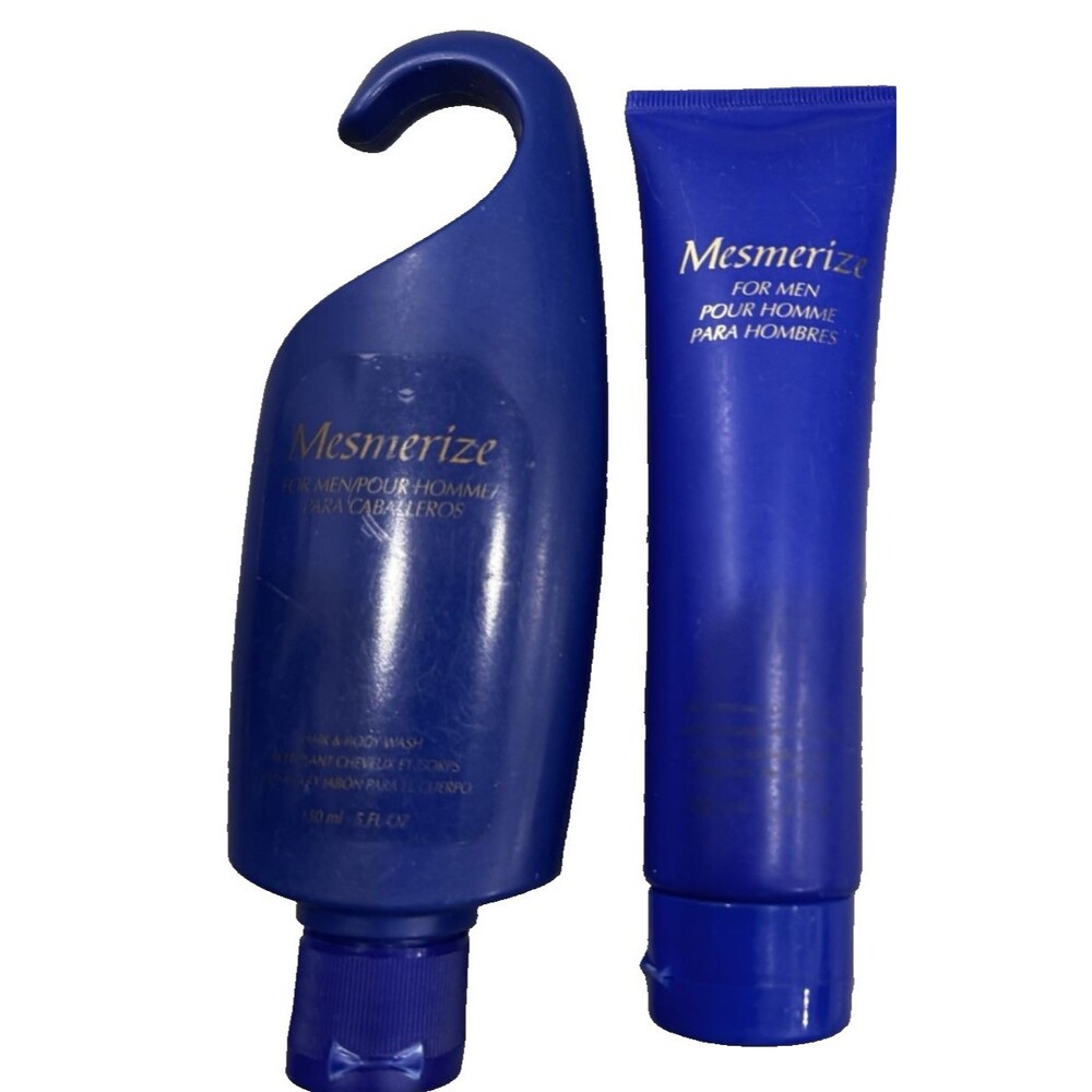 Avon MESMERIZE After Shave Conditioner + Hair & Body Wash (New) Lot of 2